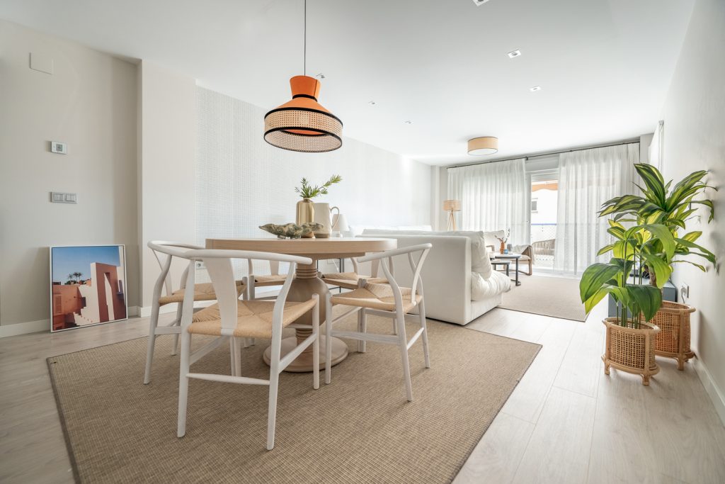 Proyecto de interiorismo. Minimalismo. Mediterráneo