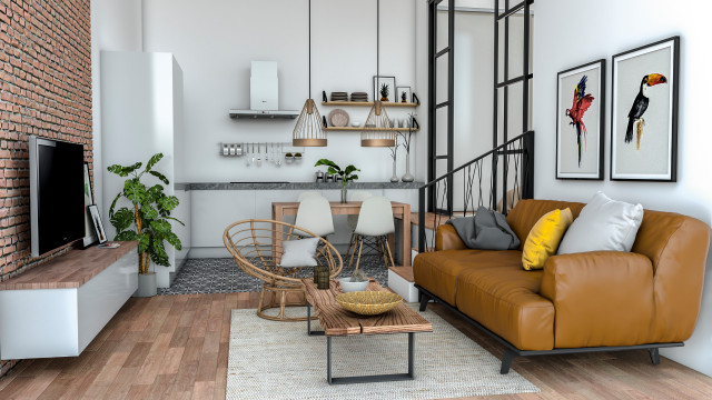 ¿Industrial o nórdico minimalista? Conecta con tu estilo interior 1 Estilo industrial salón