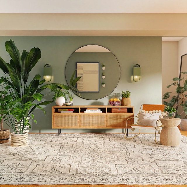 Inspiración paleta de colores verde interiores de moda