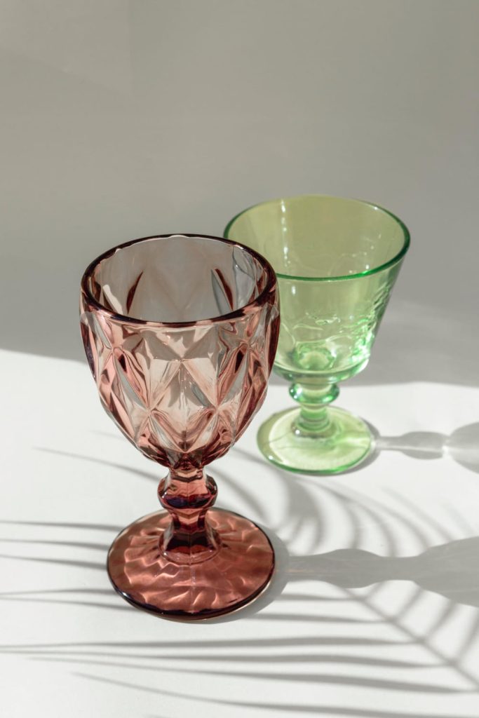 Copas vidrio colores