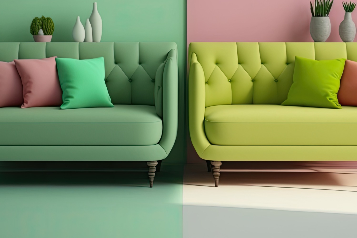 como-combinar-sofas-de-dos-colores